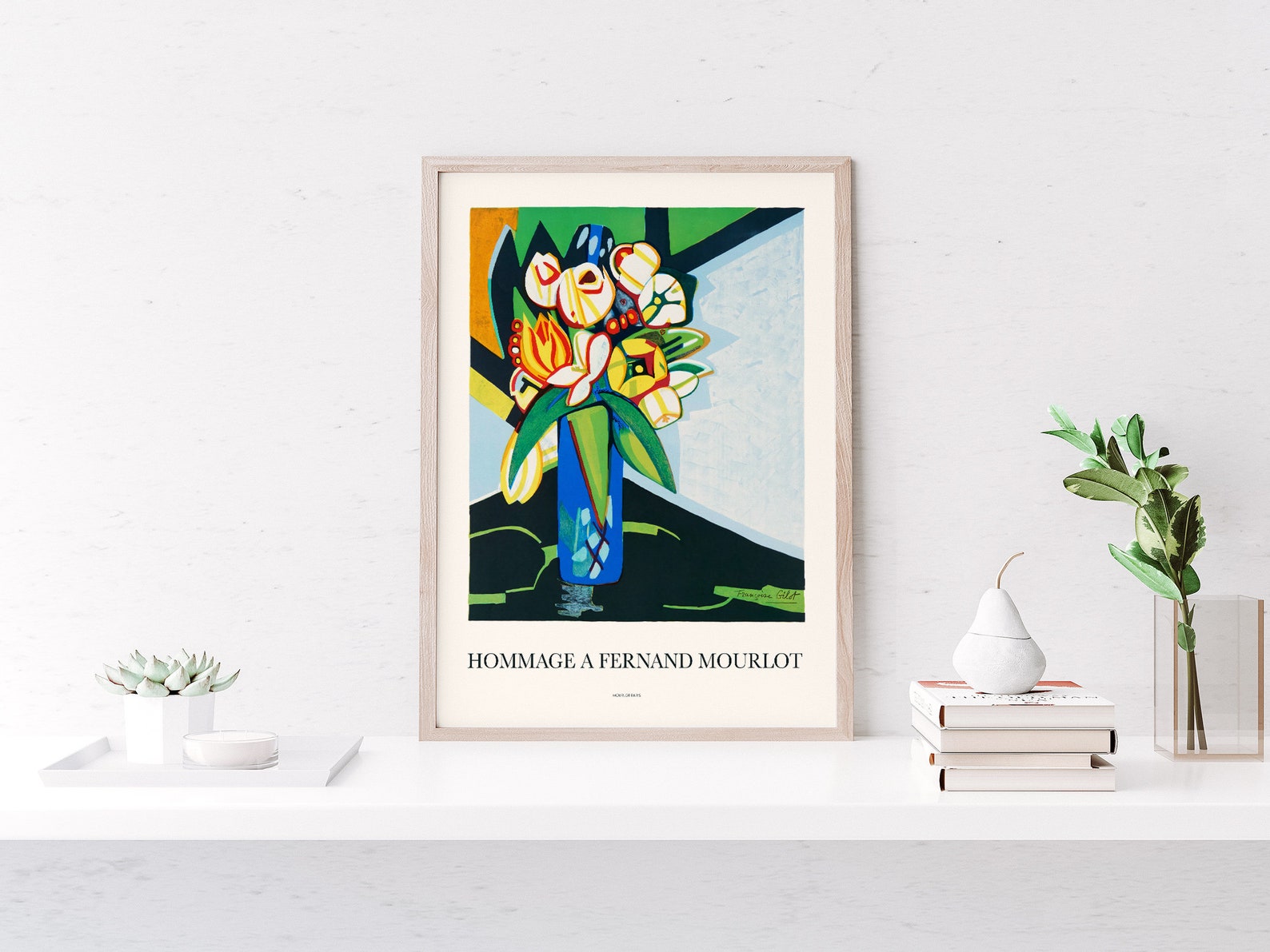 Francoise Gilot Vintage Ausstellung Poster 1970