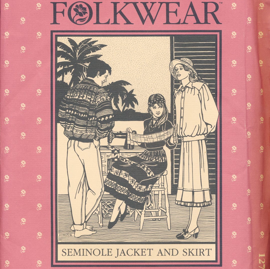 Vintage Folkwear Patterns 127seminole Jacket and Skirt 1982 Etsy