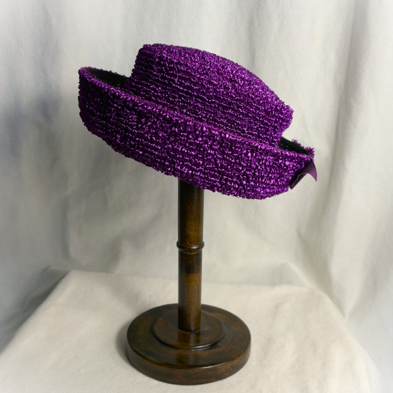 Helen Joyce Original Raffia Ladies' Breton Hat-19… - image 3