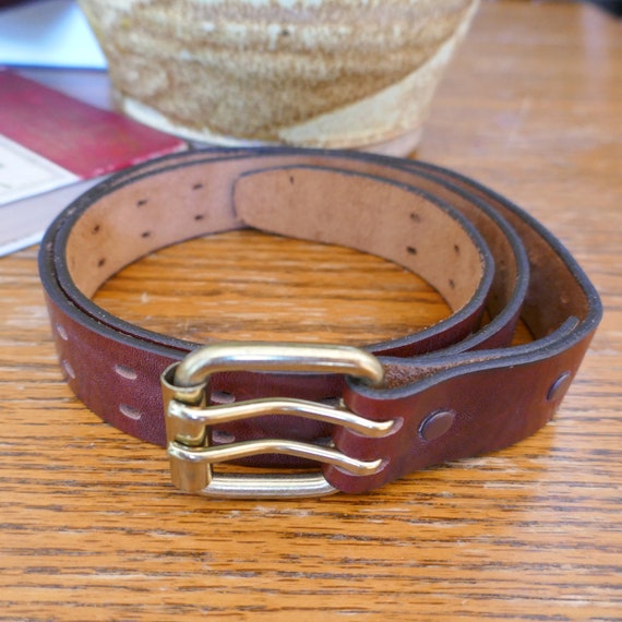 Chestnut Brown Cowhide Belt - image 1