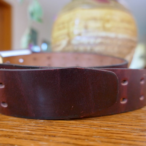 Chestnut Brown Cowhide Belt - image 3