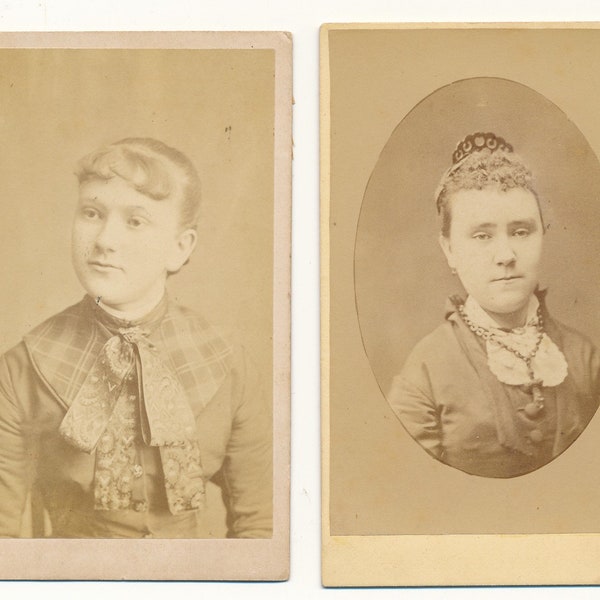 Two Cartes de Visite 1880s Philadelphia