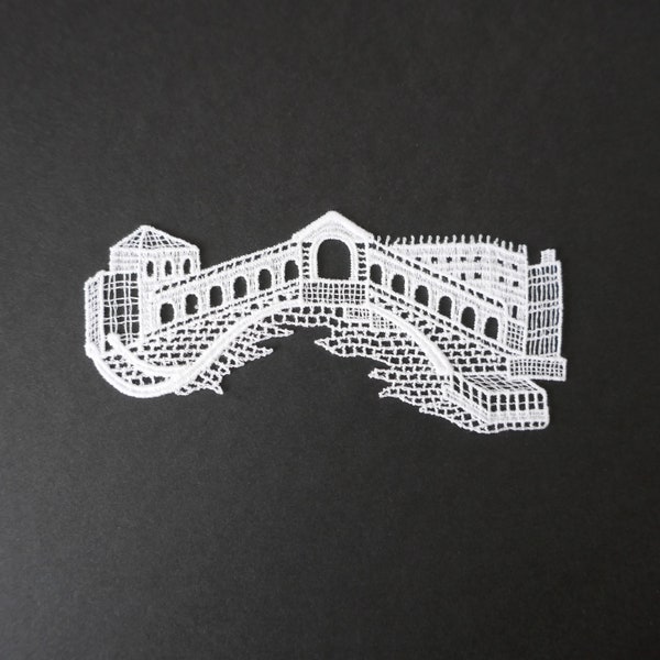 Venetian Lace Rialto Bridge Motif