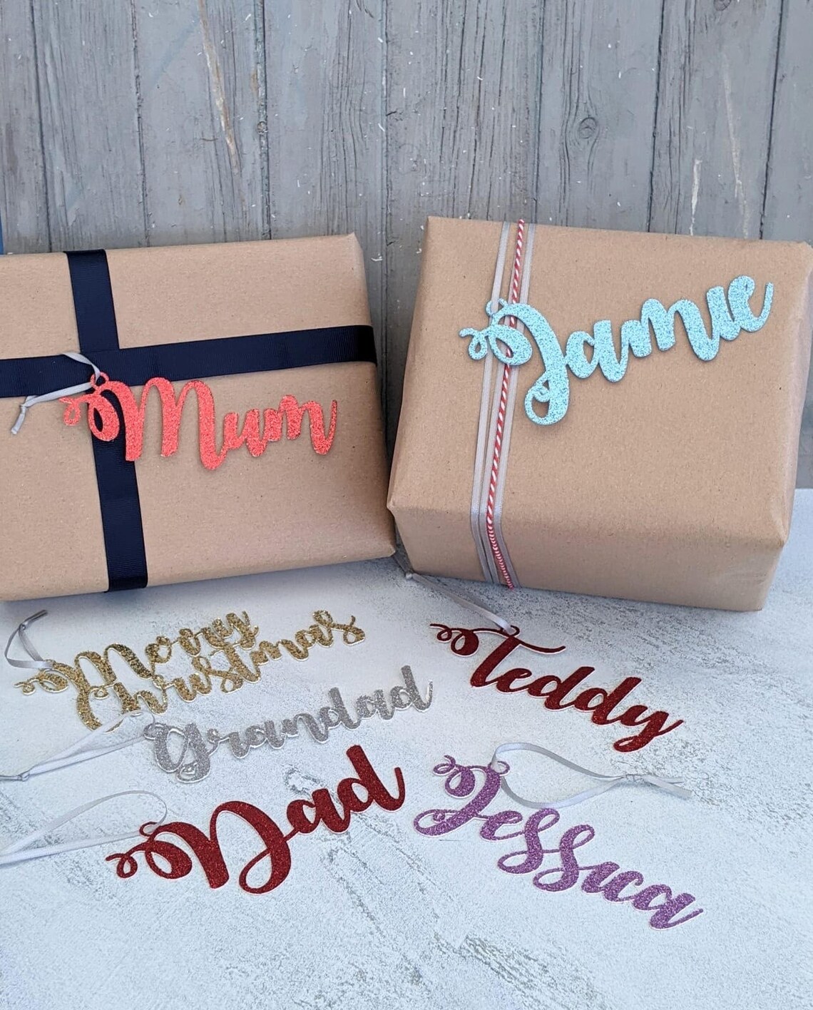 Personalised Gift Name Tags Handmade Etsy