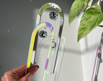 Suncatcher Arch Plant Trellis Supports / U Shaped Plant Trellis for Indoor Plant / Crystal Rainbow Maker