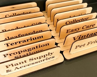 Custom Wooden Small Tabletop Signs (Set of 5) | Market Pop-up signs