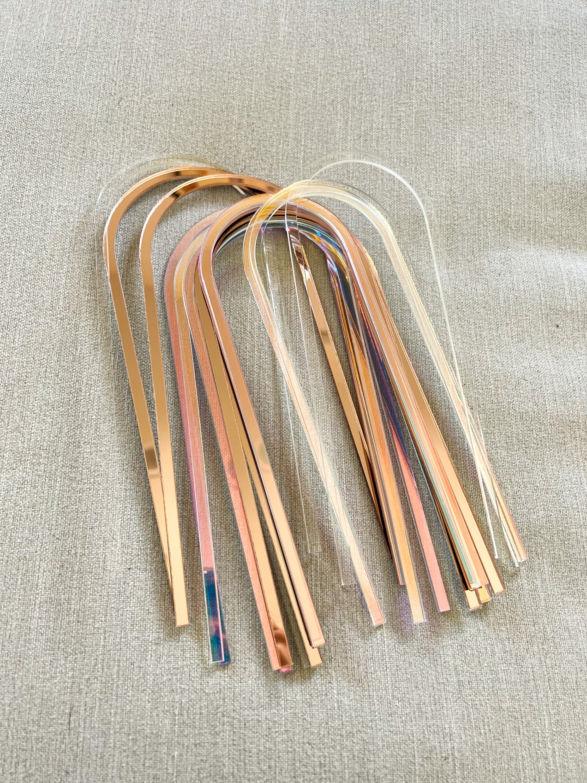 Supporti per tralicci in acrilico ad arco per piante (set da 2) / Traliccio per piante arcobaleno per piante da interno / Traliccio per piante da appa