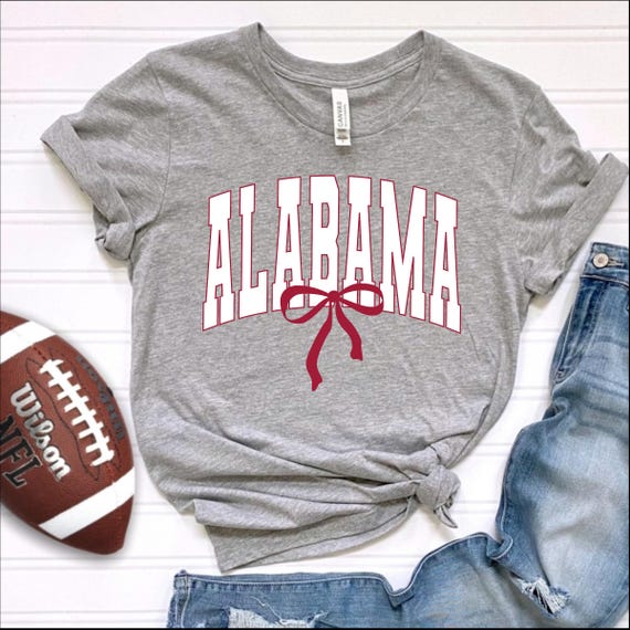 Alabama Bow Sweatshirt: Adult & Kids Graphic Tee