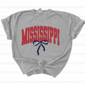 Mississippi bow comfort color tank top or shirt