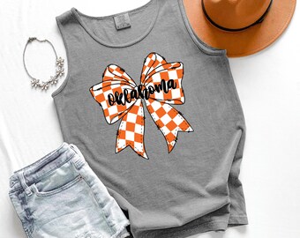 Oklahoma Bow Graphic Tee: Game Day Pride Shirt