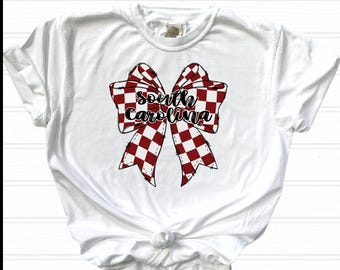 South Carolina Bow Comfort Colors Tee: Game Day Pride