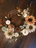 Fall Wreath w/ Sunflowers, Pumpkins, and Hops 