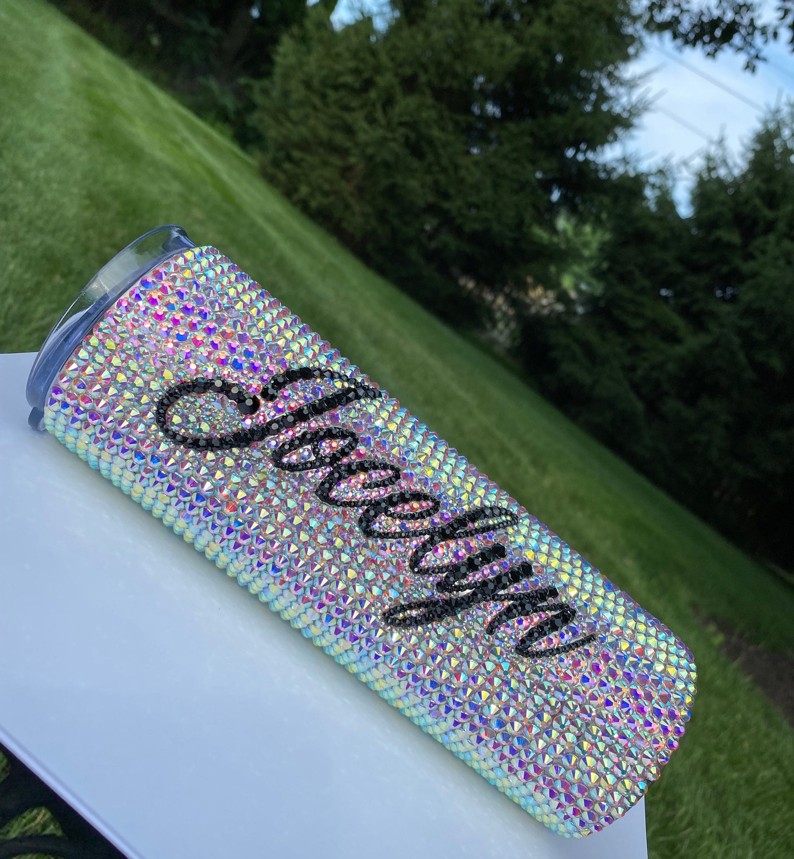 Custom rhinestone tumbler 20 oz. Etsy
