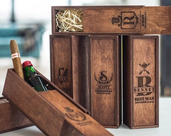 Groomsmen Gift, Best Man Proposal, Father of the Bride Gift, Groomsmen Proposal, Cigar Gift Box, Father of the Groom Gift, Groomsmen Box