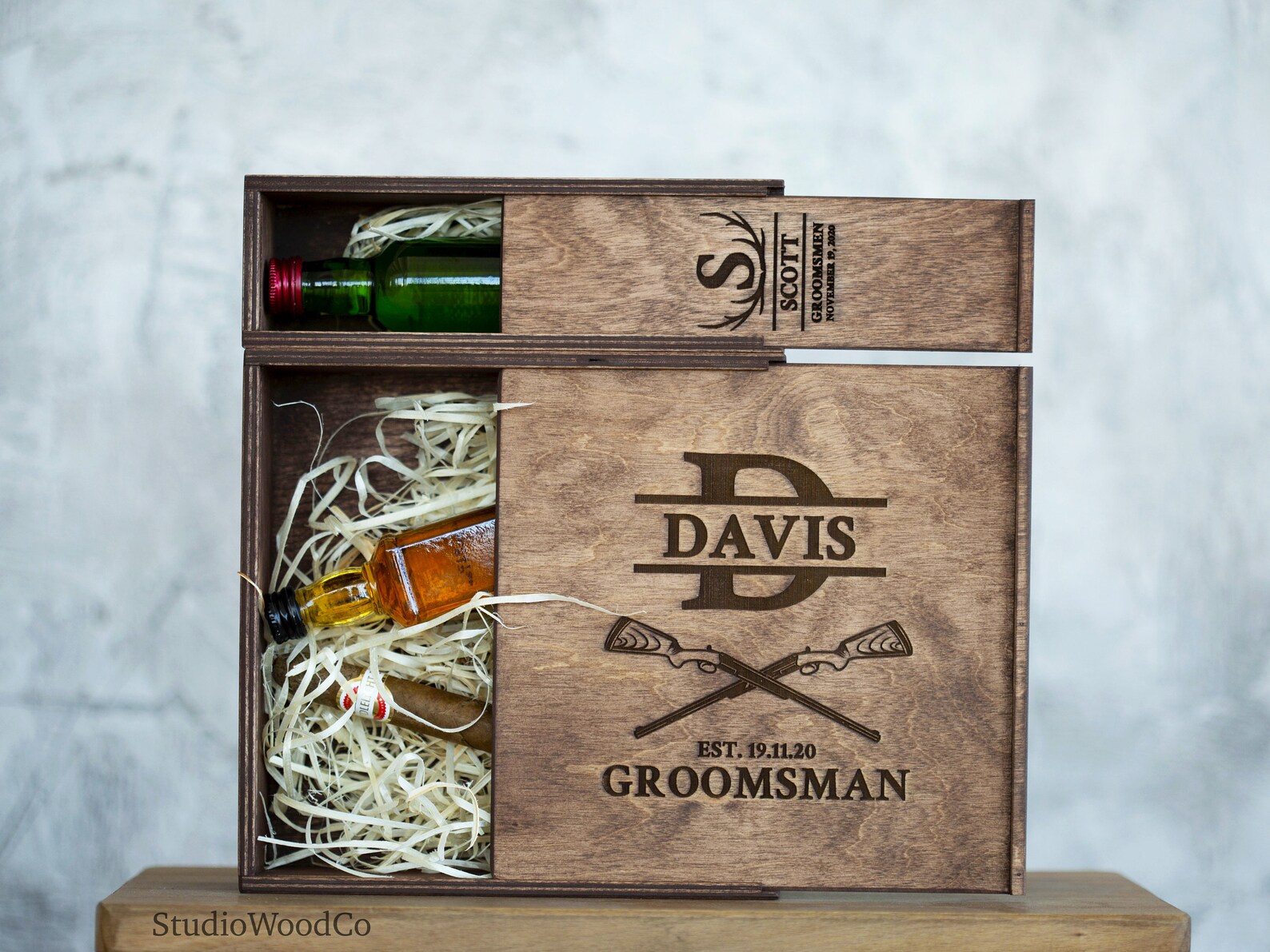 Groomsmen proposal box will you be my groomsman Best man | Etsy