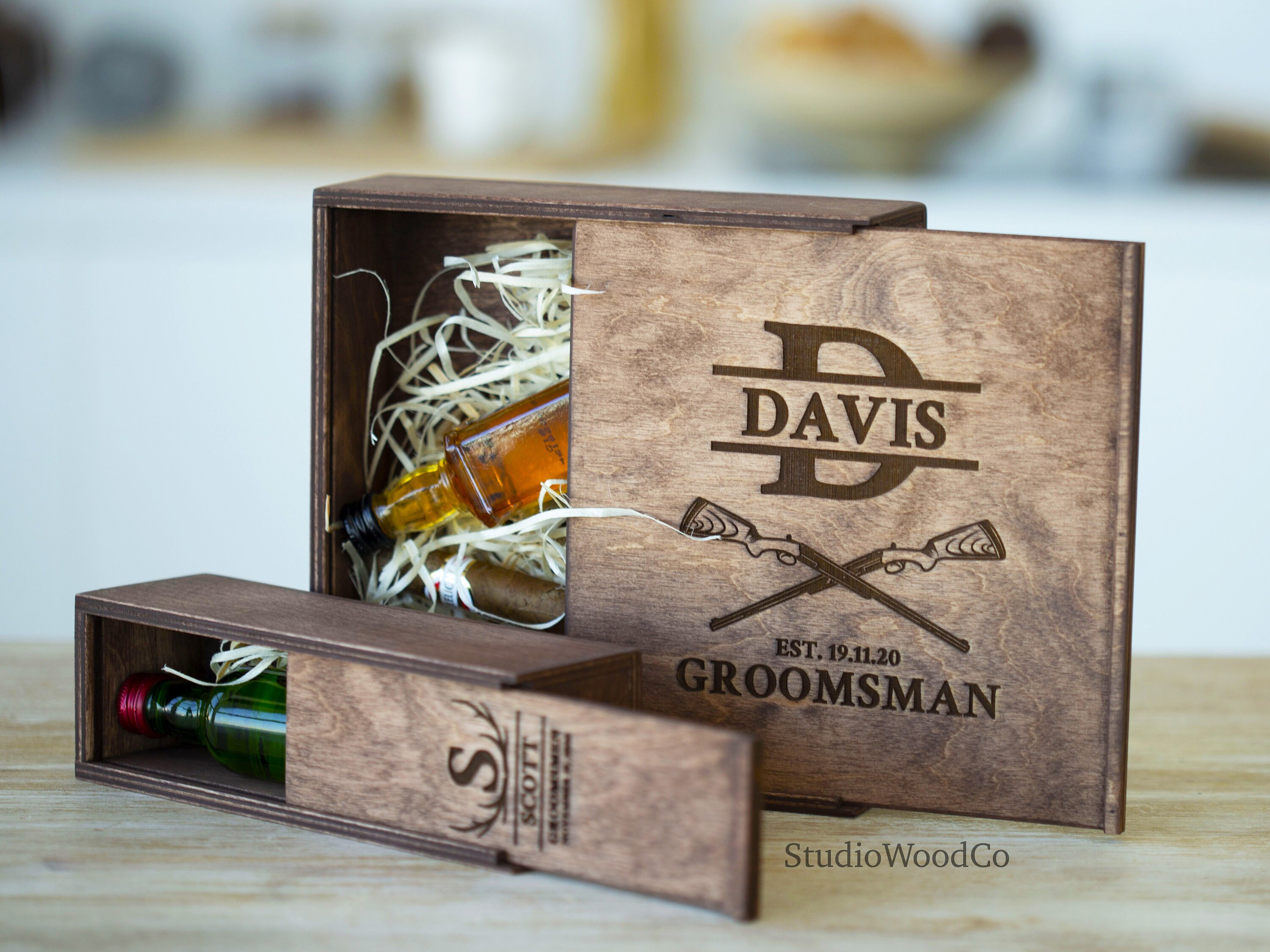 Groomsmen proposal box will you be my groomsman Best man | Etsy