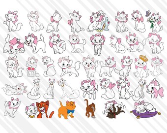 Marie Cat Clipart Etsy