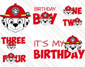 Download Paw Patrol Birthday Svg Etsy