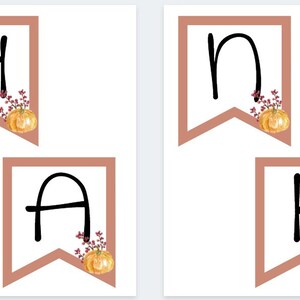Thankful Banner Printable - Etsy