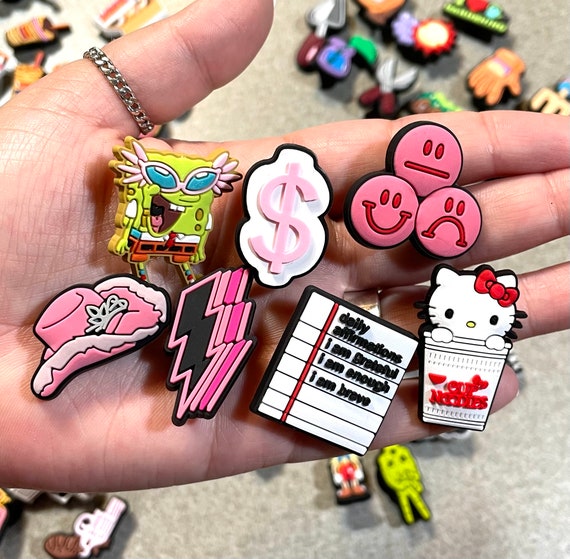 Cute Croc Charms Pink Croc Charms Kitty Croc Charms Money Croc Charms Girly  Croc Charms 