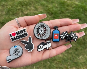 Dad Shoe Charms for Crocs Racing Shoe Charms Charms for Men 