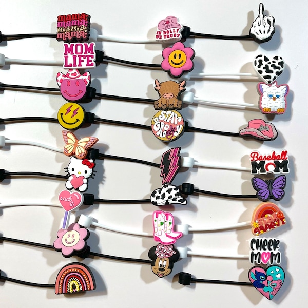 Straw Covers Tumbler Straw Covers, Cute Stanley Cups Etsy