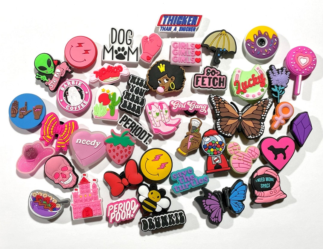 Girls Croc Charms Cute Shoe Charms Compatible With Croc Shoes Cute and Girly Croc Charms Girl