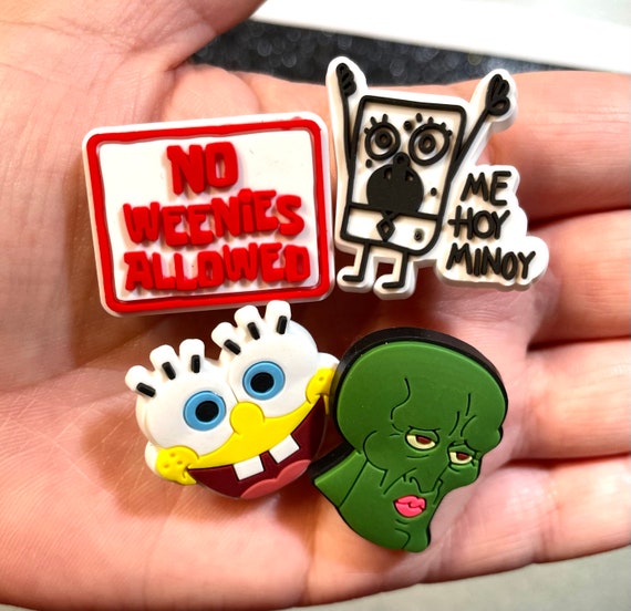 Croc charms spongebob clearance