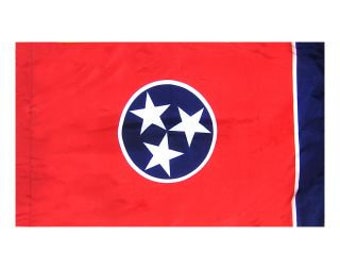 Tennessee State Flag Embroidered Iron on Sew on Patch Badge For Clothes etc.