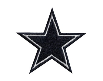 Dallas Cowboys STAR taille 4 in brodé Iron On Patch. environ 10.16 cm Dallas Cowboys STAR taille 4 in brodé Iron On Patch. environ 10.16 cm