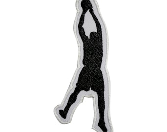 Basketball Shooting Patch, Basketball Player patch Embroidered Iron on Sew on Patch Badge For Clothes etc. 8x4cm
