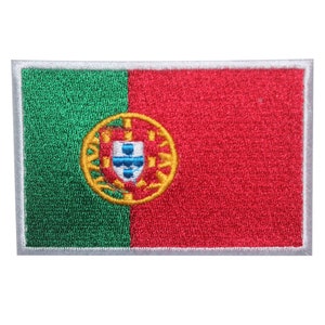 Portogallo Bandiera Nazionale Ricamato Ferro su Cucire su Patch Badge Per Abbigliamento ecc.