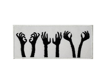 Zombie Hands Patch , Halloween patch Embroidered Iron on Sew on Patch Badge For Clothes etc.