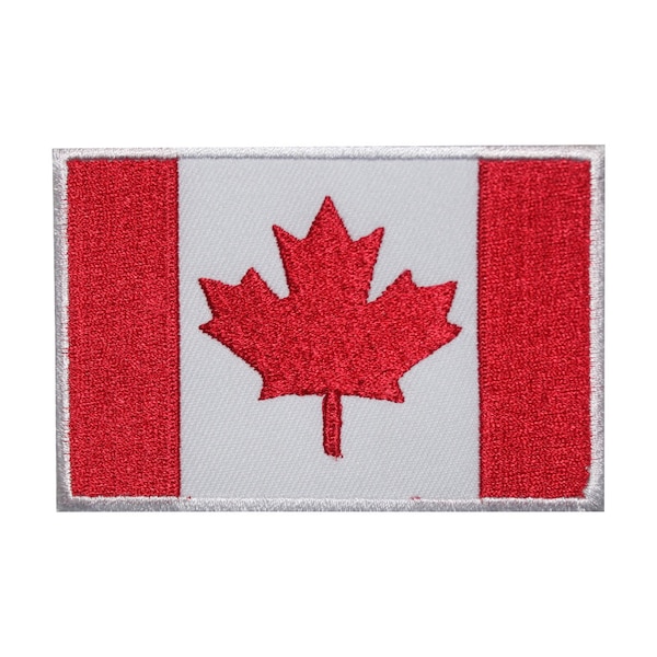 Drapeau national du CANADA brodé, fer à coudre, insigne pour vêtements, etc.