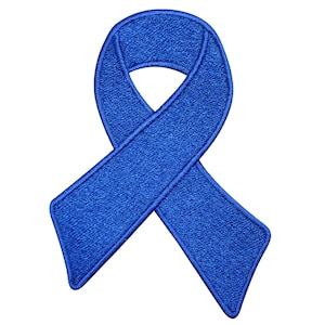 Peut inclure: Un ruban bleu, symbole de sensibilisation et de soutien à diverses causes.