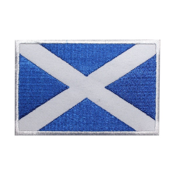 Scotland National Flag Embroidered Iron on Sew on Patch Badge For Clothes etc.