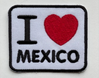 Embroidex Mexico Flag Iron On Patch For Clothes PT0134 S: Vibrant