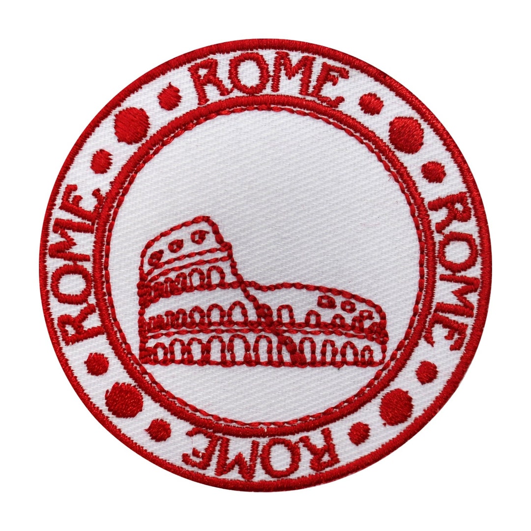 Oddity Patch Rome Traveler Stamp Patch, Rome Patch, Travel Patch, Cool Patch Embroidered ...