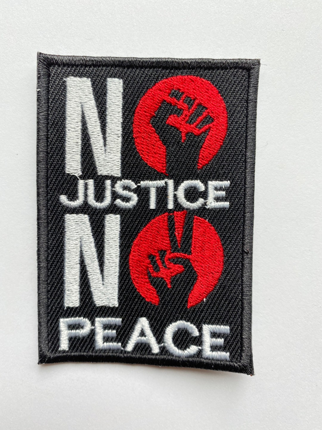 No Justice No Peace Black Lives Matter Maglietta Donna, Morbida, Stampa Digitale, Taglia M, Nero