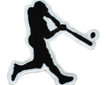 Baseball Player patch, Baseball patch, Cool Patch Embroidered Iron on Sew on Patch Badge For Clothes etc. 7x7cm