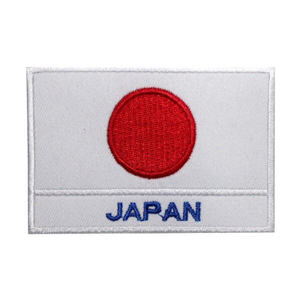 Japan National Flag Embroidered Iron on Sew on Patch Badge For Clothes etc.