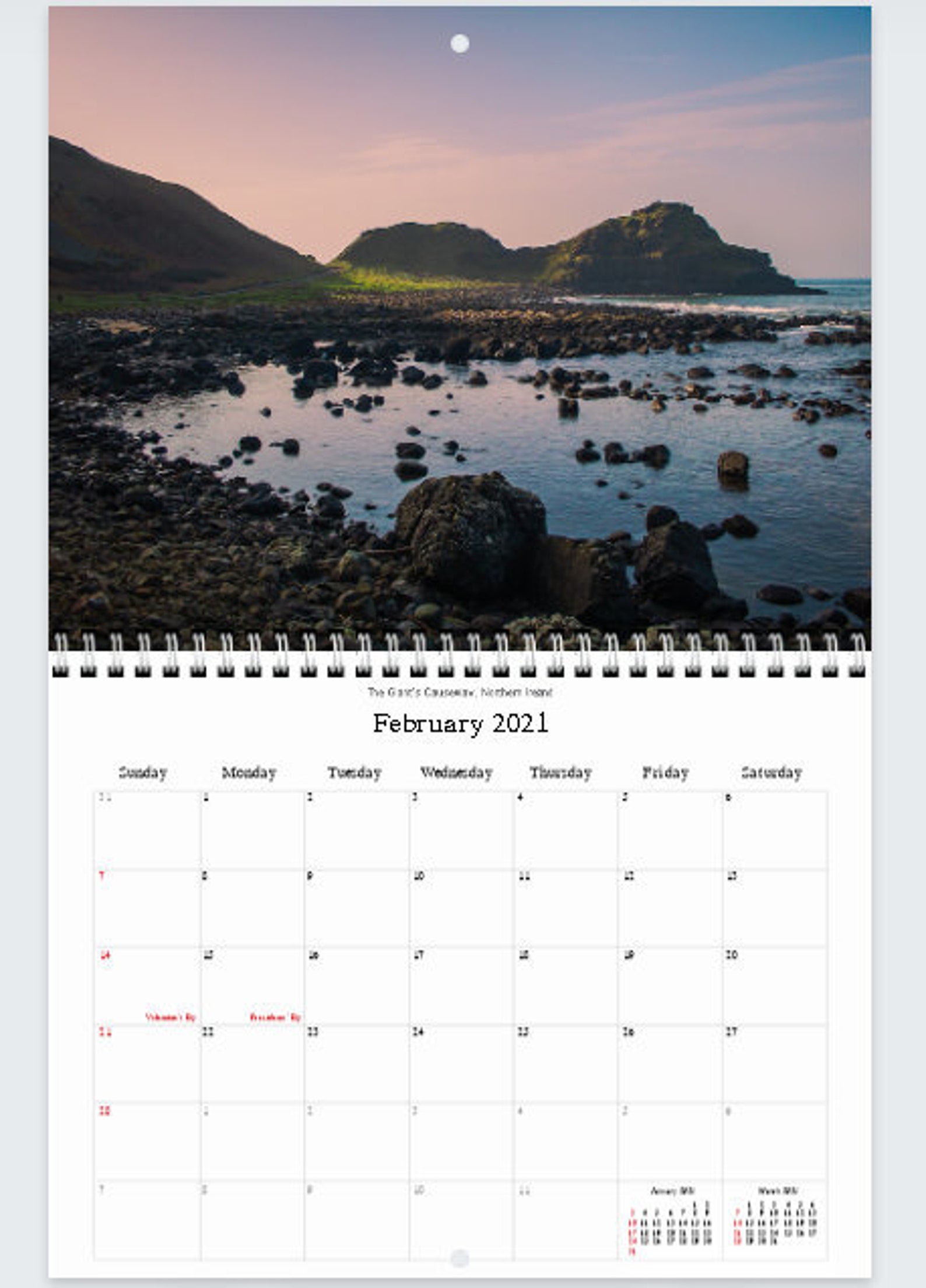 Ireland 2021 Calendar Etsy