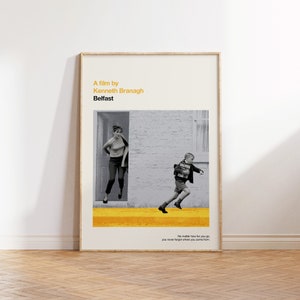 Belfast - Movie poster, retro, mid century modern, vintage art print, minimalist