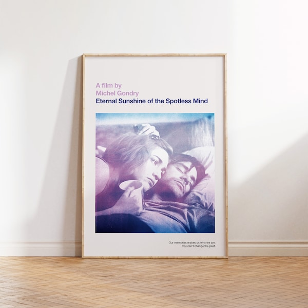 Eternal Sunshine of the Spotless Mind print - Movie poster, retro, mid century modern, vintage art print, minimalist