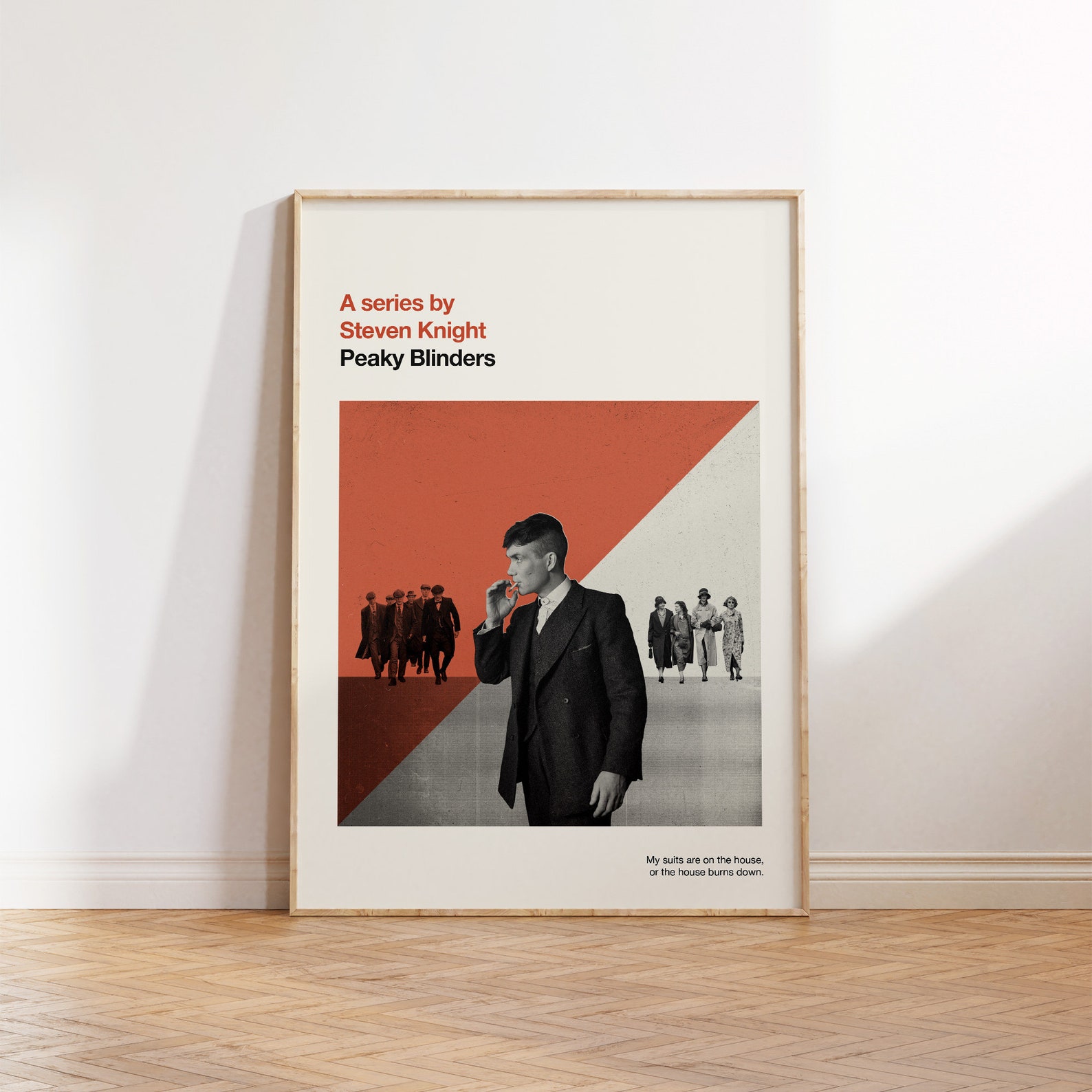 Peaky Blinders Print Movie Poster Retro Mid Century - Etsy