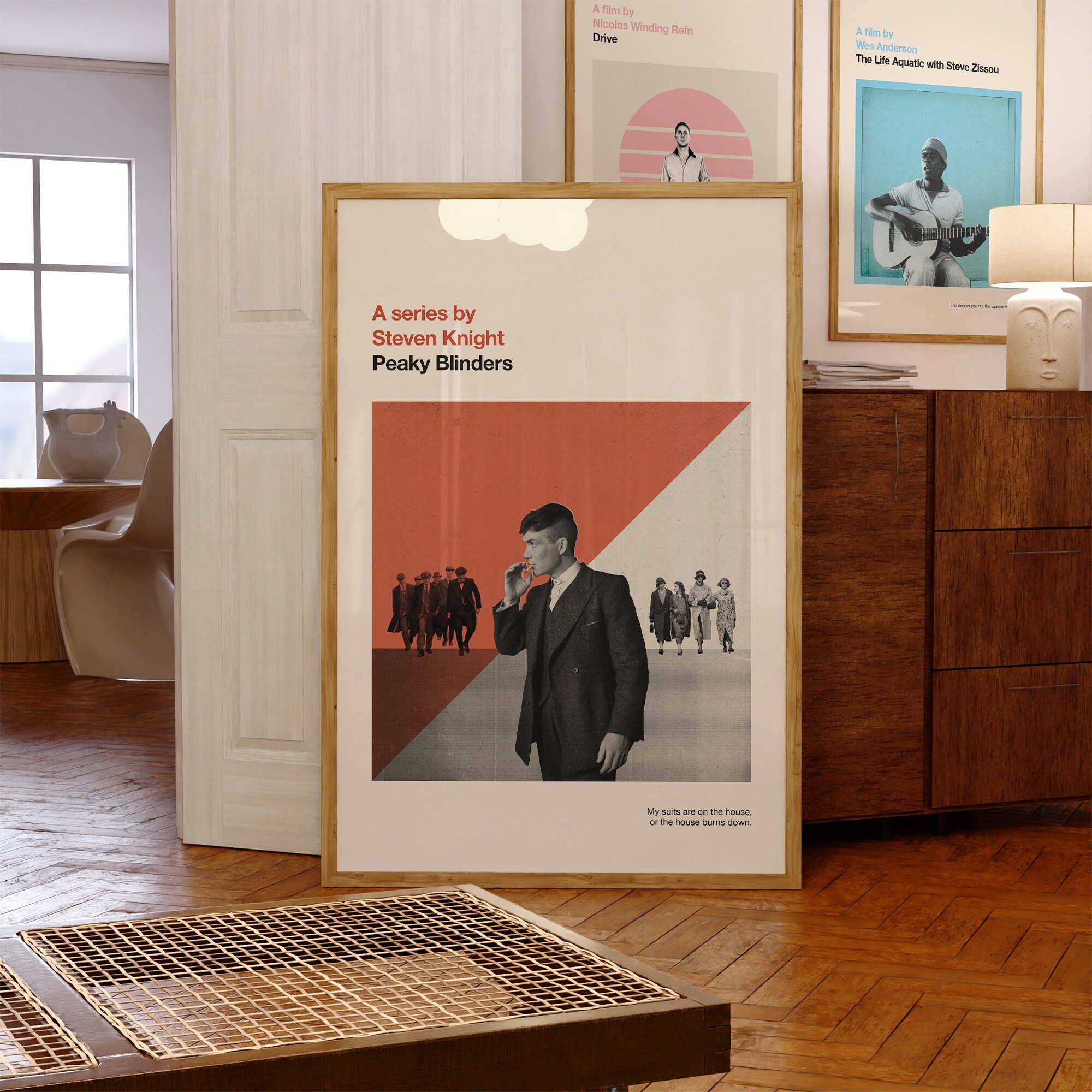 Peaky Blinders Print Movie Poster Retro Mid Century - Etsy