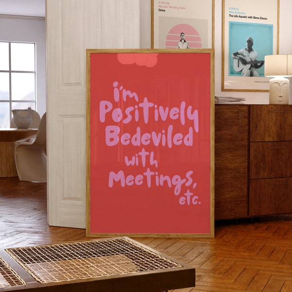 Schitt's Creek inspiriert Kunstdruck: Retro Home Office Dekor (digitaler Download)