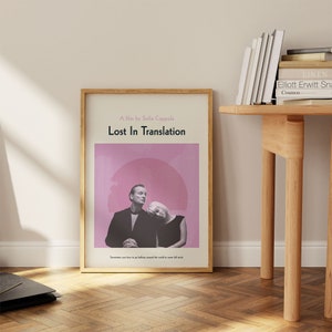 Lost in Translation print - Movie poster, retro, mid century modern, vintage art print, minimalist image 4