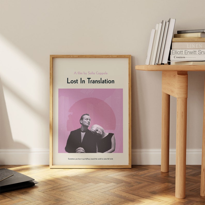 Lost in Translation print - Movie poster, retro, mid century modern, vintage art print, minimalist image 4