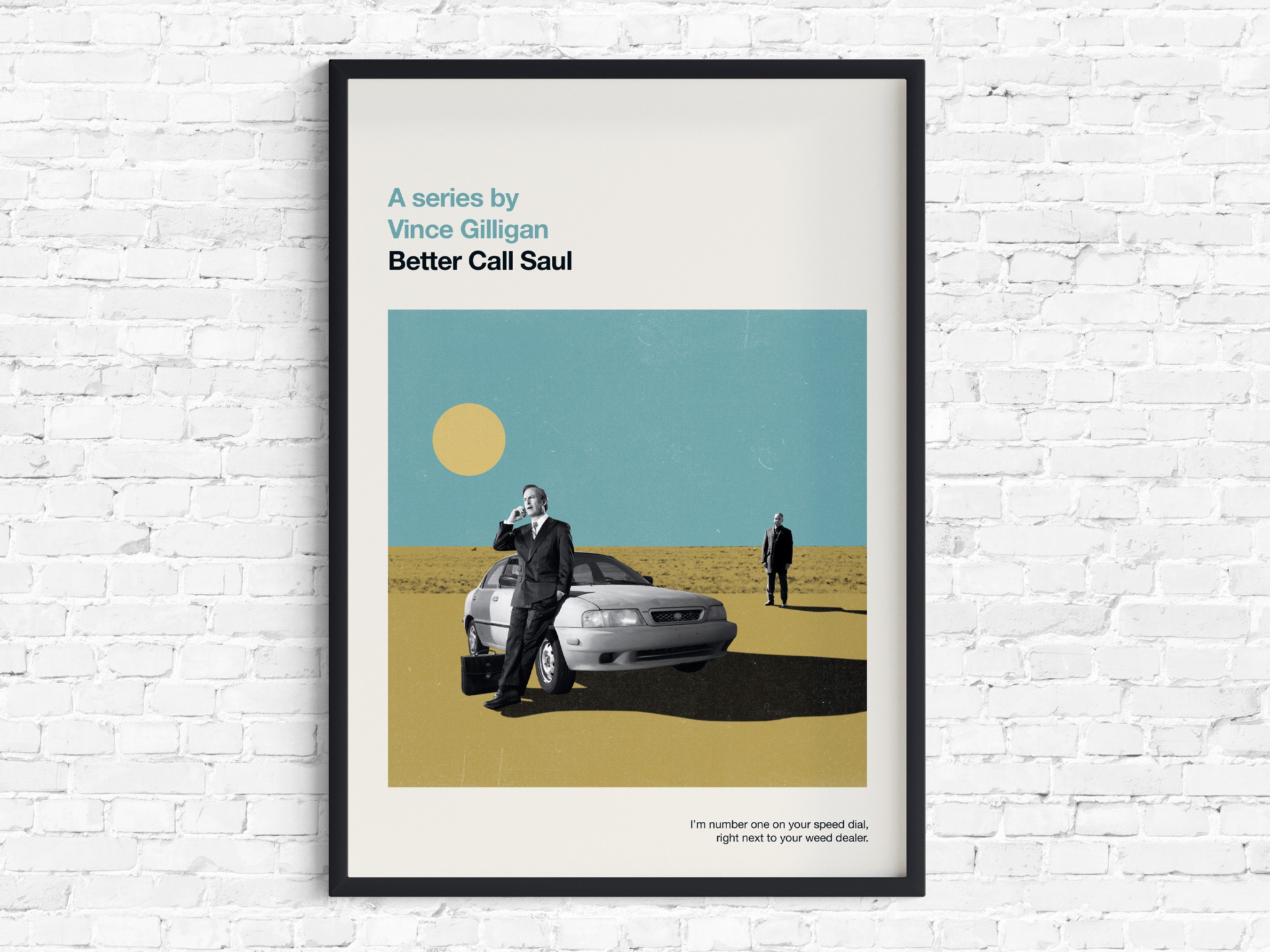 Discover Better Call Saul - Movie poster, retro, mid century modern